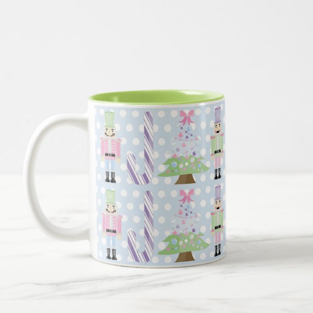 Pastellnussknacker-Reihen-Tee-Kaffee-Tasse Zweifarbige Tasse (Links)