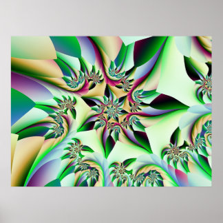 Pastello-Blume Poster