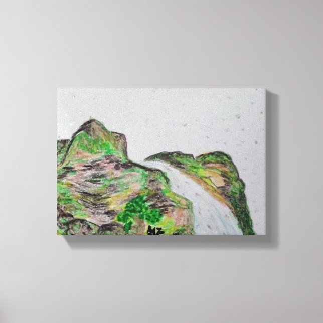 Pastellölmalerei in Canvass Leinwanddruck (Vorderseite)