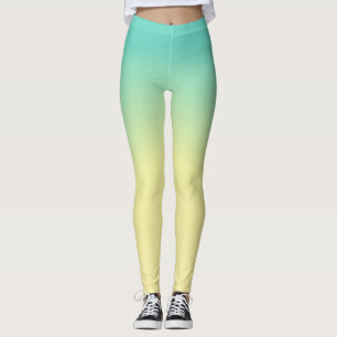 PastellOmbre Leggings - Grün, zum von Steigung