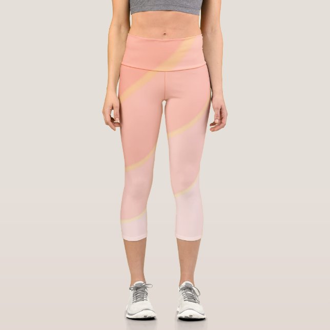 Pastellpastellfarben, wirbeln capri leggings (Vorderseite)