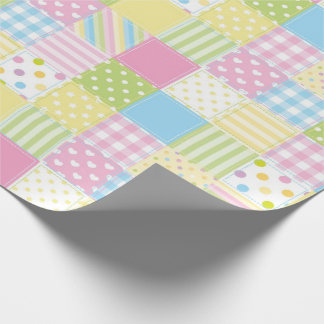 PastellPatchwork-Muster Geschenkpapier