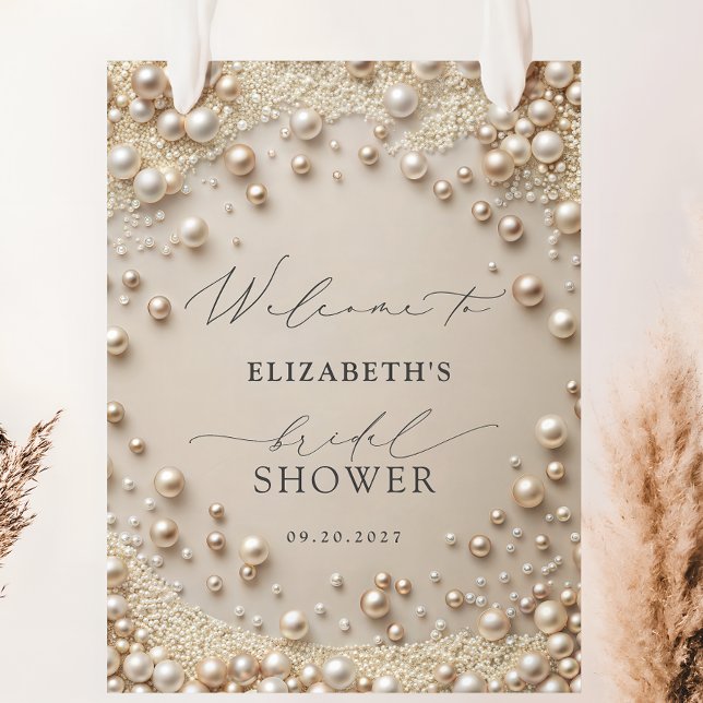 Pastellpearls mit Diamonds Brautparty Willkommen Poster (Von Creator hochgeladen)