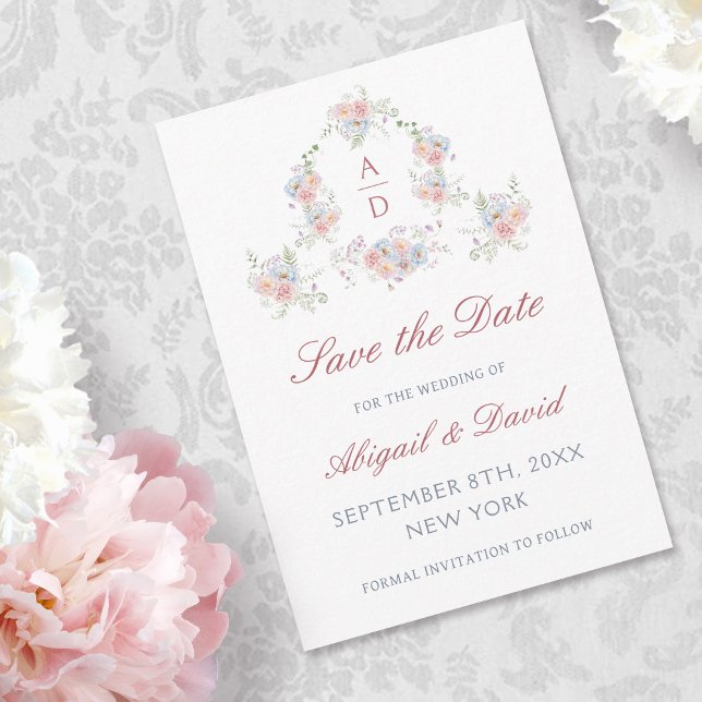 Pastellpeonies Rahmen Hochzeitssache speichern das Save The Date (Von Creator hochgeladen)