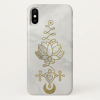 Pastellperle Unalome Lotus Symbol