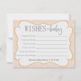 Pastellpfirsich und geometrische Wünsche für Kinde