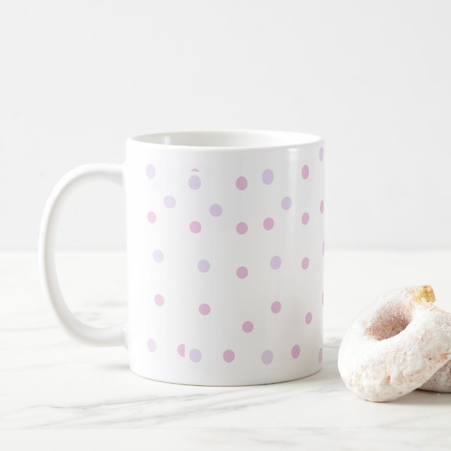 Pastellpokal-Punktbecher Kaffeetasse (Mit Donut)