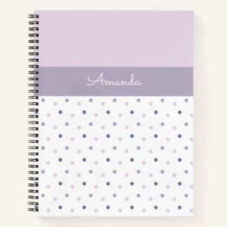 Pastellpolka-Punkte Notizbuch