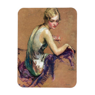 Pastellporträt Magnet