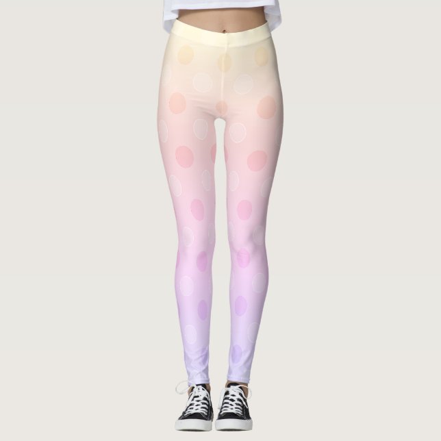 Pastellpunkt-Leggings-Aktivkleidung Leggings (Vorderseite)