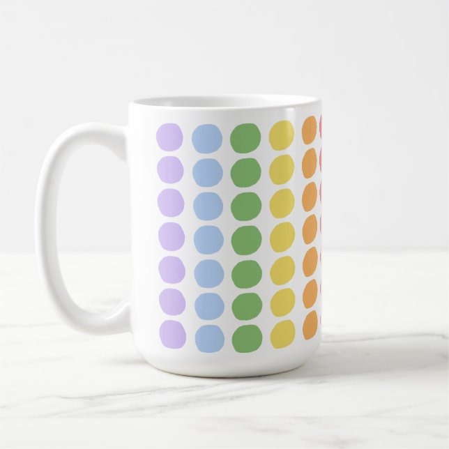 Pastellpunkte Kaffeetasse (Links)