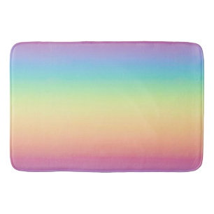 Pastellregenbogen Ombre Badematte