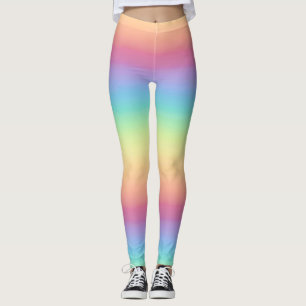 Pastellregenbogen Ombre Leggings