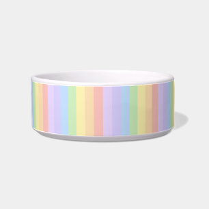 Pastellregenbogen-Streifen Napf