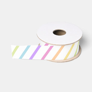 Pastellregenbogen Stripes Band Ripsband