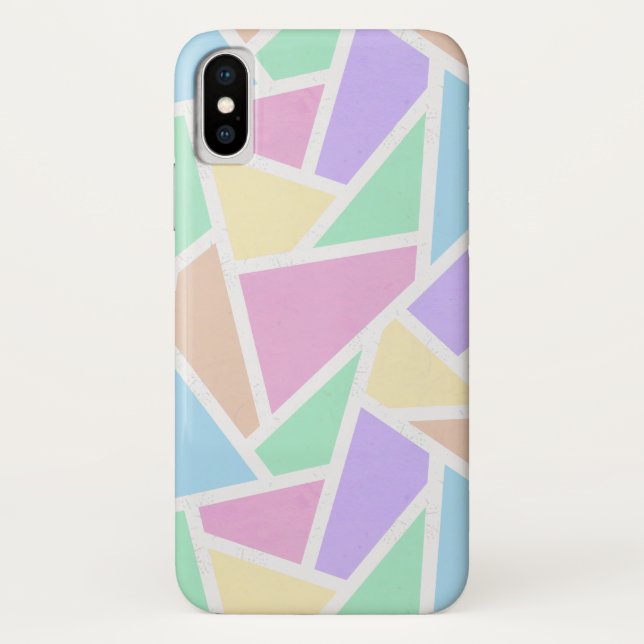 Pastellregenbogenmosaik Case-Mate iPhone Hülle (Rückseite)