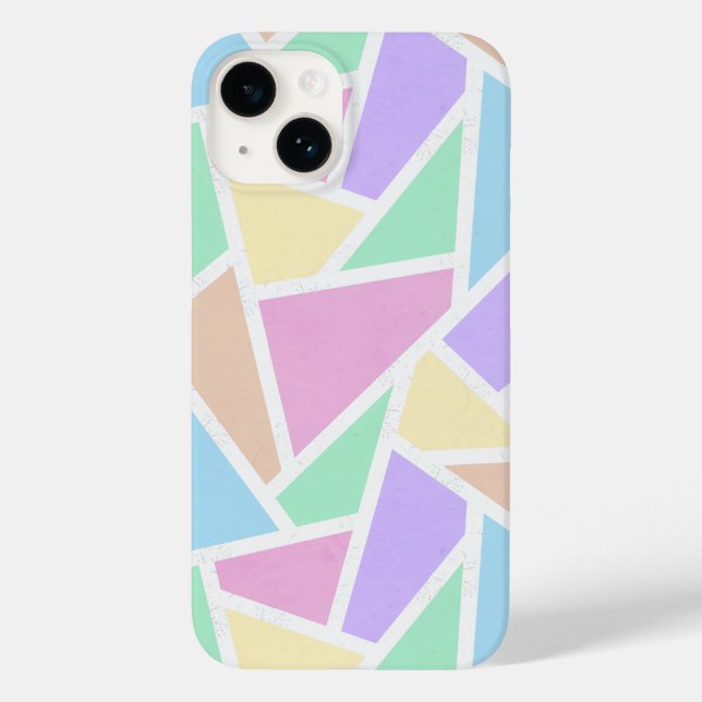 Pastellregenbogenmosaik Case-Mate iPhone Hülle (Rückseite)