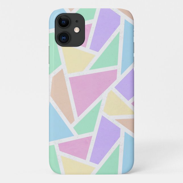 Pastellregenbogenmosaik Case-Mate iPhone Hülle (Rückseite)