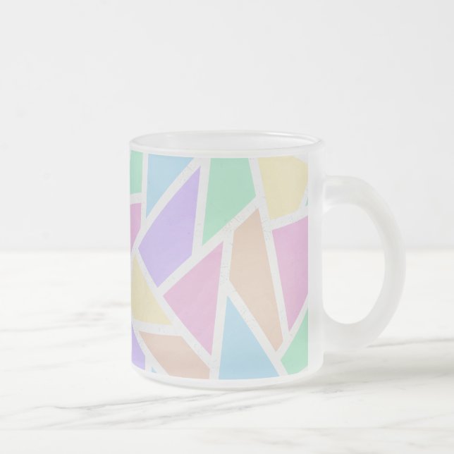 Pastellregenbogenmosaik Mattglastasse (Rechts)