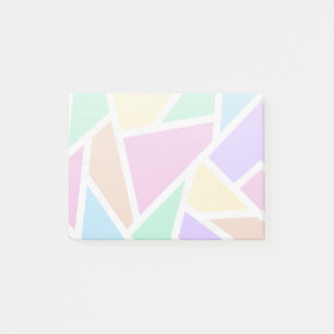 Pastellregenbogenmosaik Post-it Klebezettel