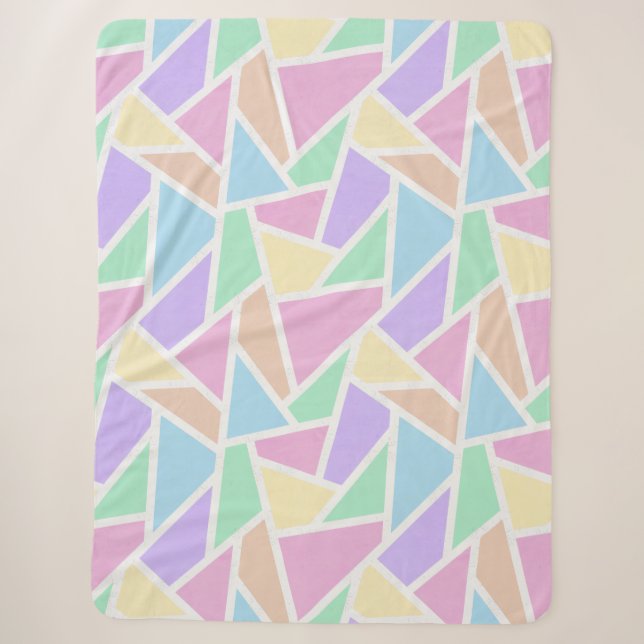 Pastellregenbogenmosaik Sherpadecke (Vorderseite)