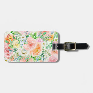 Pastellromantischer Garten Gepäckanhänger