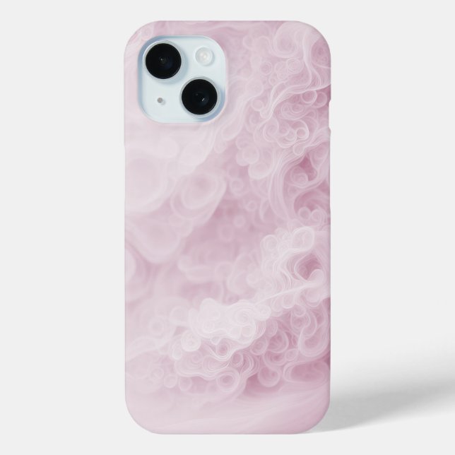 Pastellrosa Abstrakter Swirl Case-Mate iPhone Hülle (Rückseite)