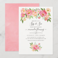 Pastellrosa Aquarellbäume
