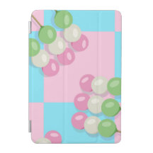 Pastellrosa Blau Karierte Dango iPad Smart Cover