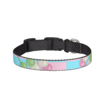 Pastellrosa Blau Schachbrettdrossel Hundehalsband