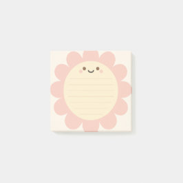 Pastellrosa Blume geformt Sticky Note Post It Note Post-it Klebezettel