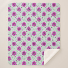 Pastellrosa Blumen Für Frische Botanische Dekorati Sherpadecke
