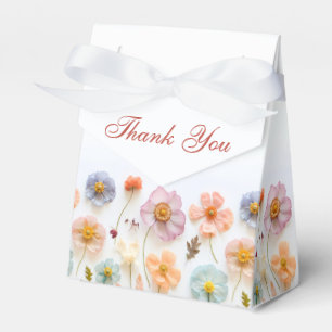 Pastellrosa Bohemische Wildblume Brautparty Geschenkschachtel