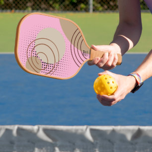Pastellrosa Carbon Fiber Pickleball Paddel Schläger
