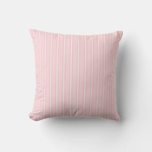 Pastellrosa Creme Streifen Kushien Kissen