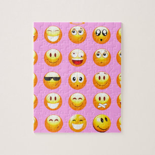Pastellrosa Emoji Puzzle