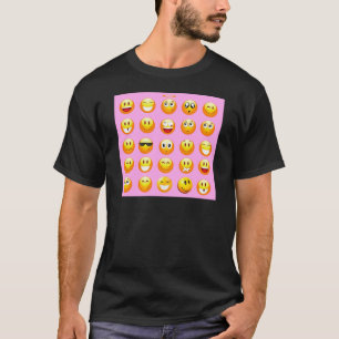 Pastellrosa Emoji T-Shirt