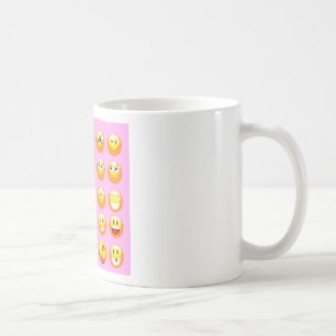 Pastellrosa Emoji Tasse