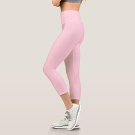 Pastellrosa Farbe | Classic | elegant Capri Leggings