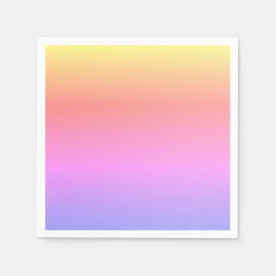Pastellrosa Gelbes Lila Ombré 4Sabrina Serviette