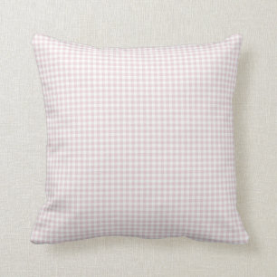 Pastellrosa-Gingham-Karothrow-Kissen Kissen