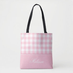 Pastellrosa-Gingham   personalisiert