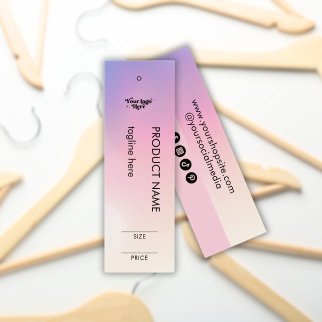 Pastellrosa, glänzender Regenbogen-Logo-Größe Prei (Von Creator hochgeladen)