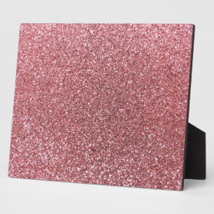 Pastellrosa Glitzer Fotoplatte