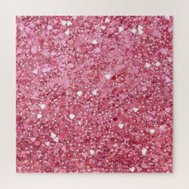 Pastellrosa Glitzer Puzzle