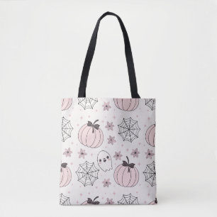 Pastellrosa Halloween Nahtloses Muster