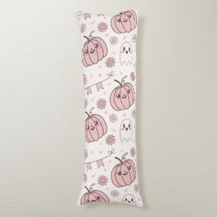 Pastellrosa Halloween Nahtloses Muster (2) Seitenschläferkissen