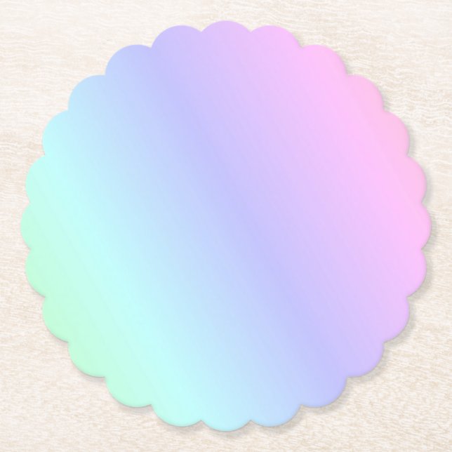 Pastellrosa, hellgrün bis zart rosa untersetzer (Vorderseite)