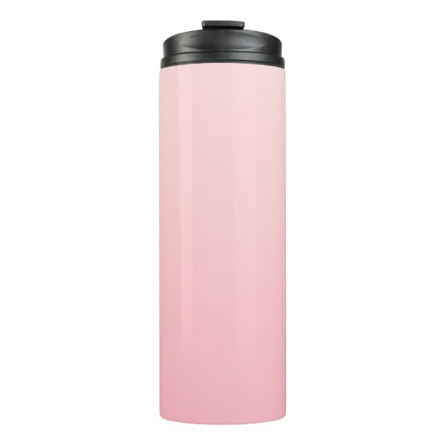 Pastellrosa Hintergrund Thermosbecher (Vorderseite)