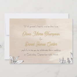 Pastellrosa Hochzeitseinladung Einladung